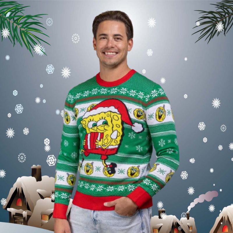 Spongebob Present Unisex Ugly Christmas Sweater