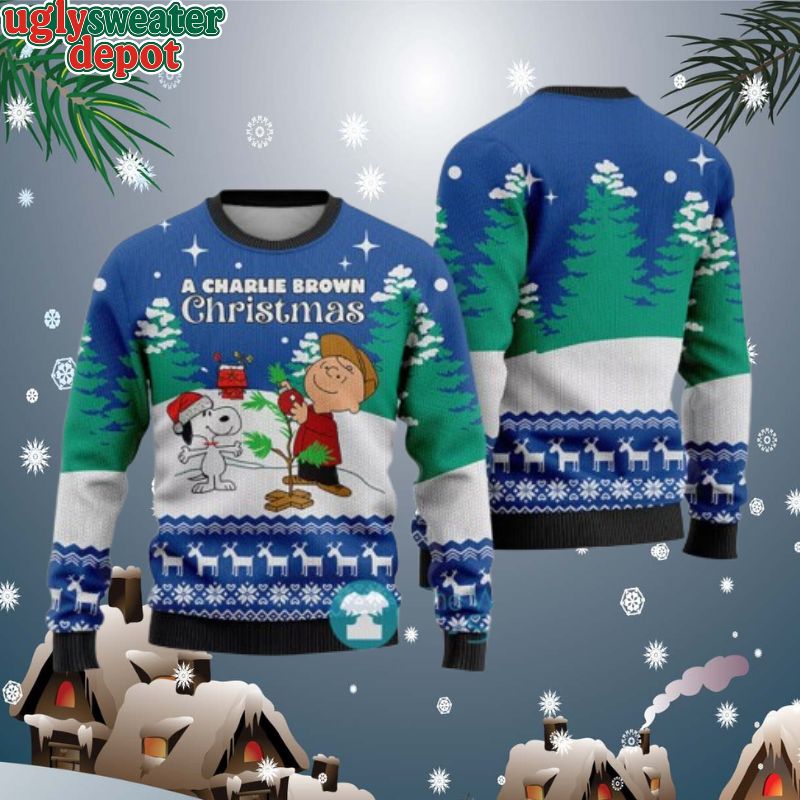 A Charlie Brown Snoopy Plant The Pine Tree Ugly Sweater