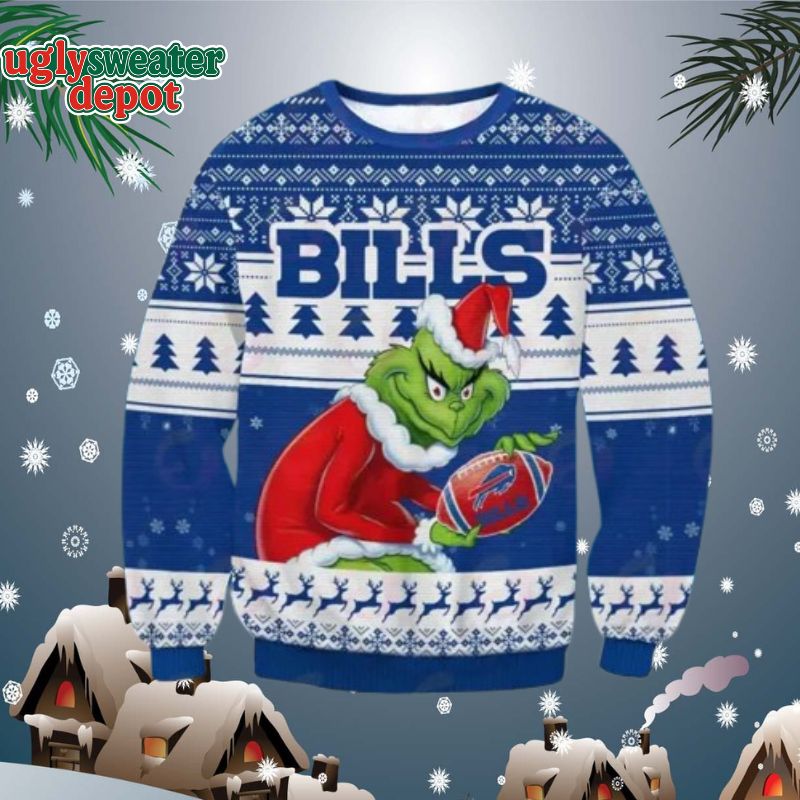 Bills Grinch Christmas Ugly Sweater