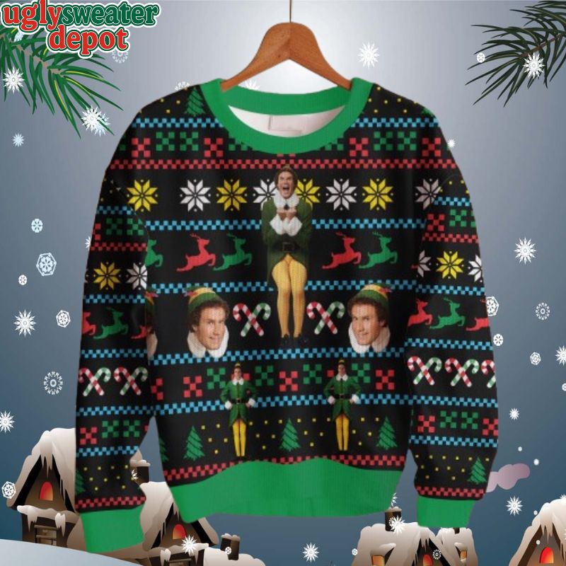 Buddy Elf Famous Quotes Ugly Christmas Sweater