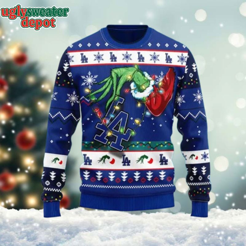Dodge LA Grinch Christmas Ugly Sweater