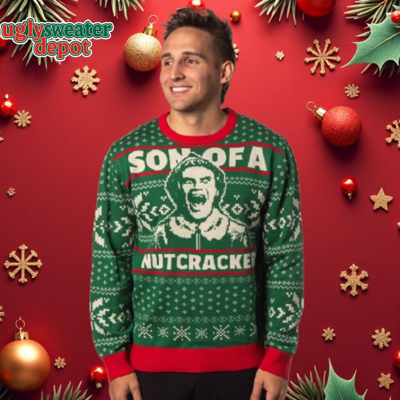 ELF The Movie Buddy Son of a Nutcracker Ugly Christmas Sweater