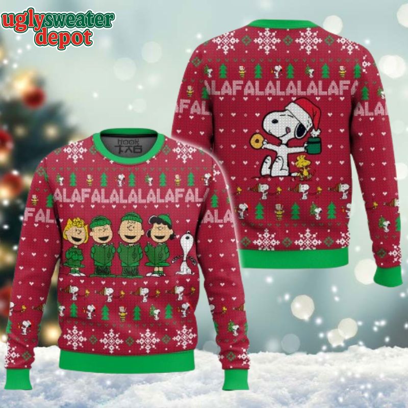 Falalala Snoopy Friends Ugly Christmas Sweater