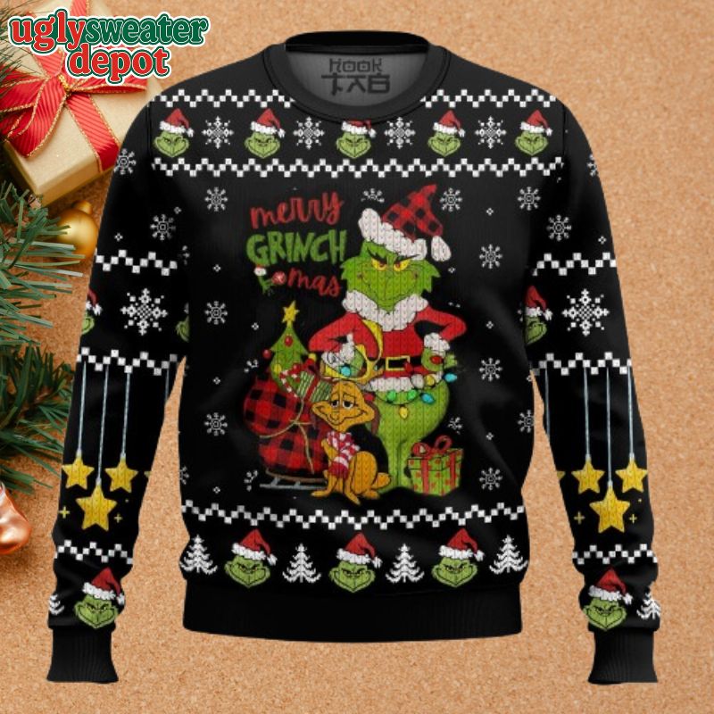 Merry Grinchmas Santa Claus Ugly Sweater