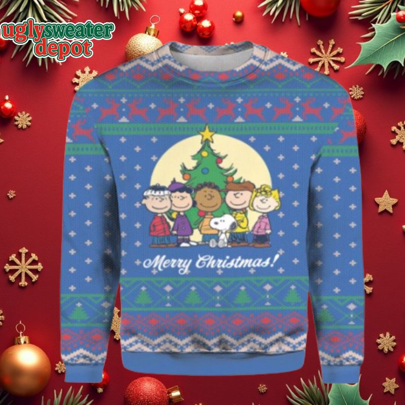 Peanuts Snoopy Friend Merry Christmas Ugly Sweater