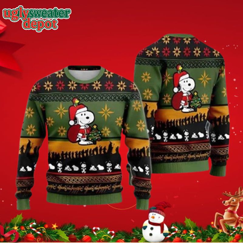 Santa Claus Snoopy Ugly Christmas Sweater
