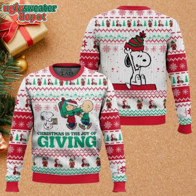 Snoopy Christmas is The Joy Of Giving Ugly Sweater