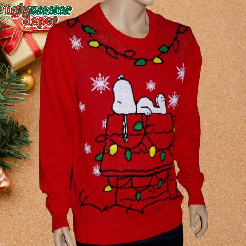 Snoopy Peanuts Light Up Christmas Party Ugly Sweater