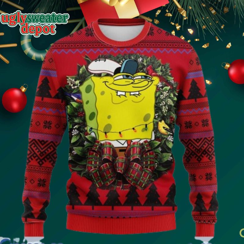 Spongebob Squarepants Noel Holiday Gift Ugly Christmas Sweater