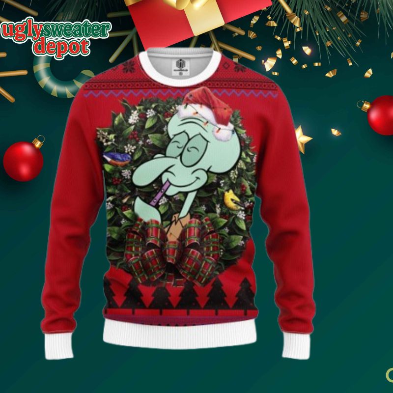 Squidward Tentacles Gift Funny Spongebob Ugly Sweater