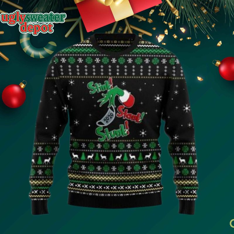 Stink Stank Stunk Grinch Ugly Christmas Sweater