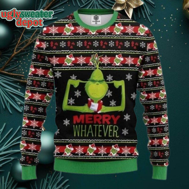 The Grinch Merry Whatever Ugly Christmas Sweater
