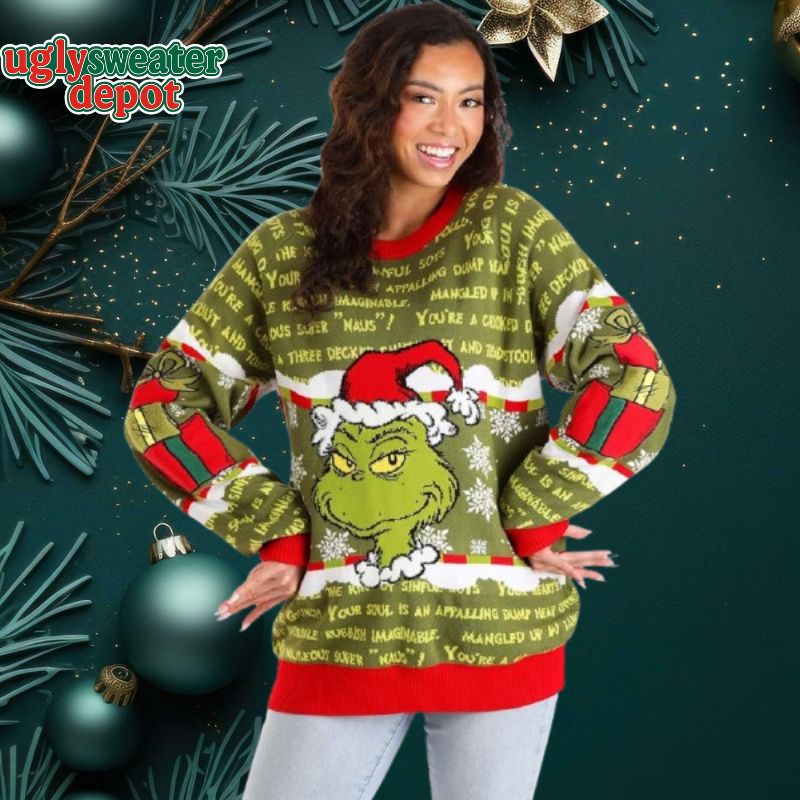 You Are A Mean One Mr Grinch Christmas Sweater