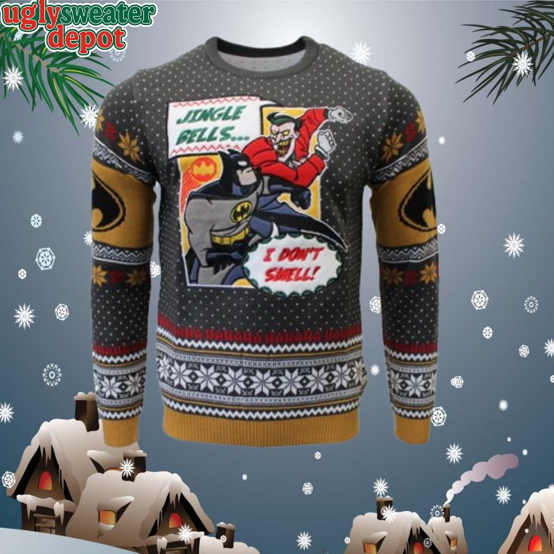 Batman And Joker Jingle Bells Knitted Christmas Sweater