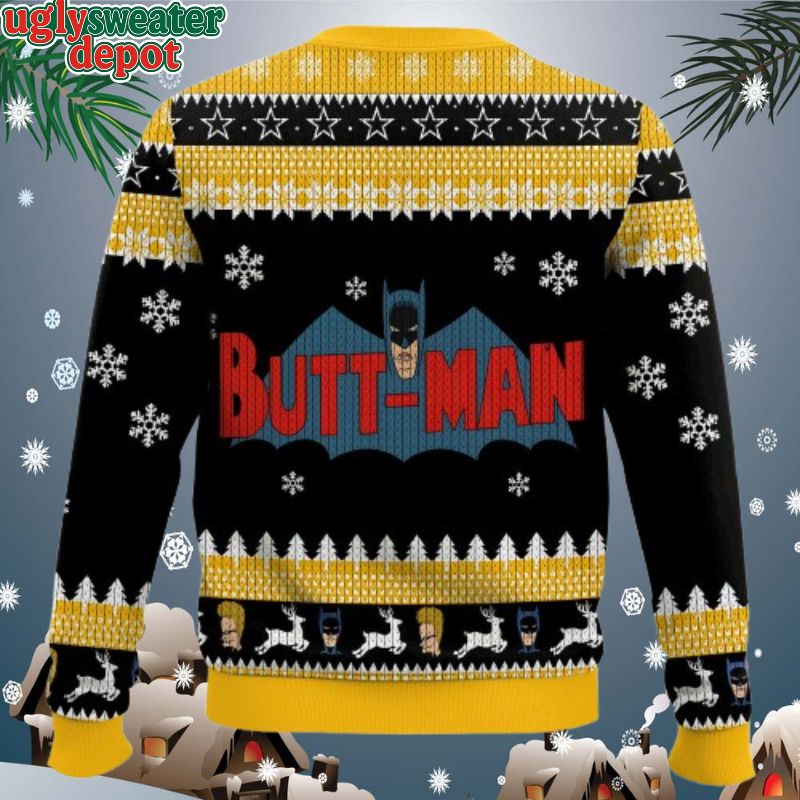 Batman Funny Butt-Man Ugly Sweater