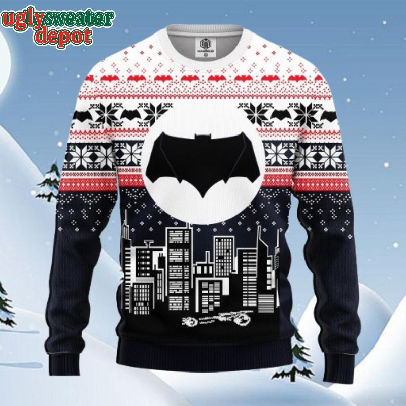 Batman The Dark Night Feature Icon Ugly Sweater