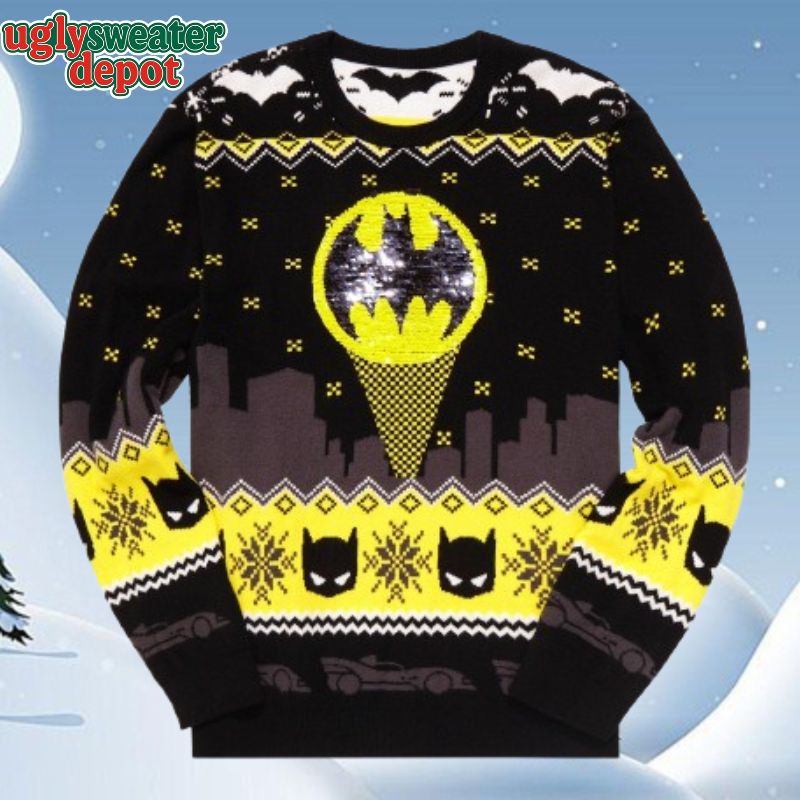 Batman The Great Logo On The Dark Night Ugly Sweater