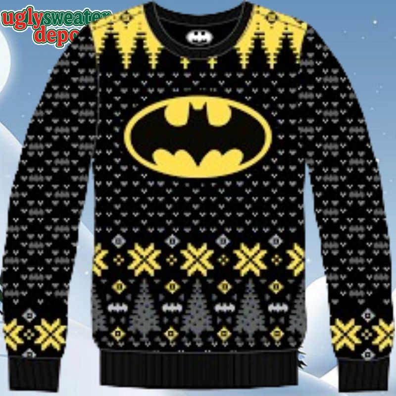 Batman The Logo Black And Yellow Theme Sweater