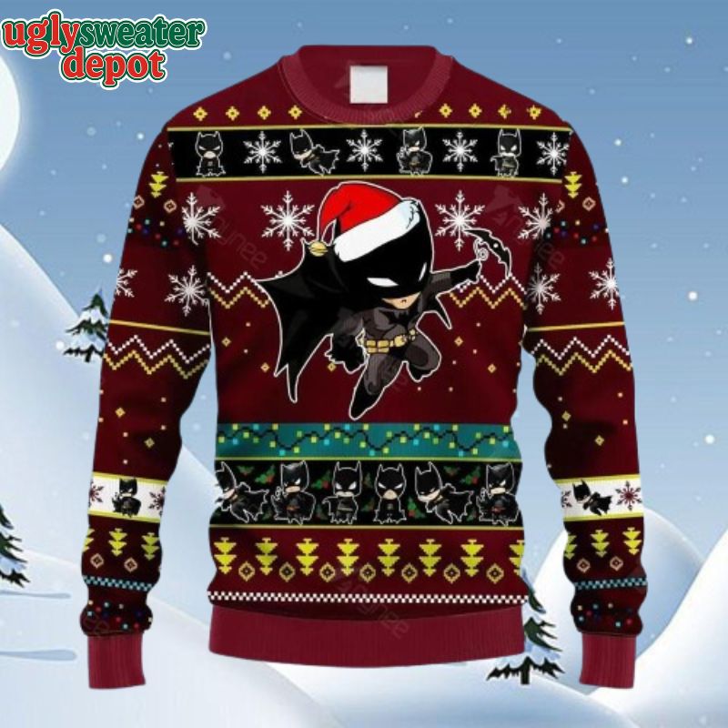 Cute Batman Chibi Ugly Christmas Sweater