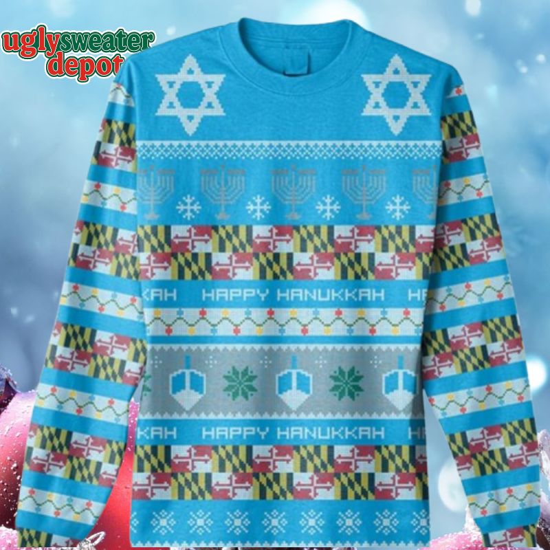 Happy Hannukah Festival of Lights Ugly Sweater