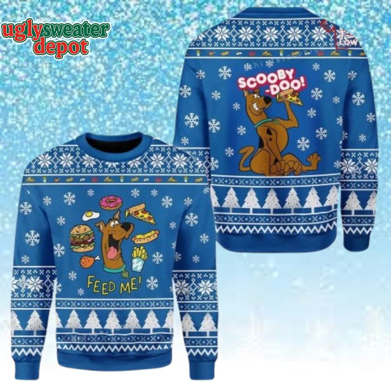 Scooby-Doo Feed Me Cute Ugly Christmas Sweater