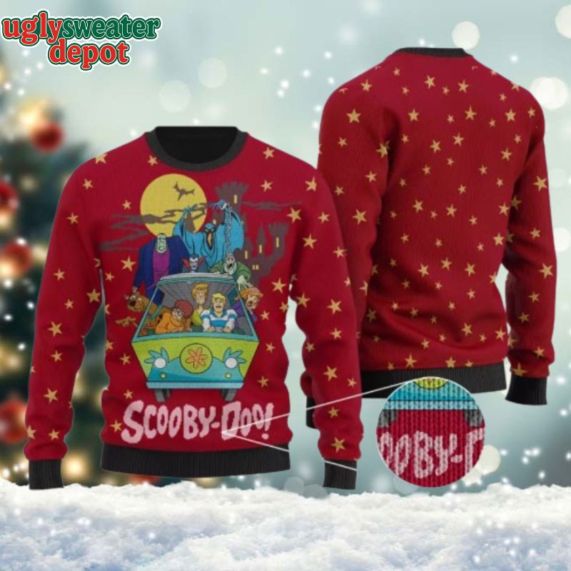 Scooby Doo Halloween Scared  Ugly Sweater