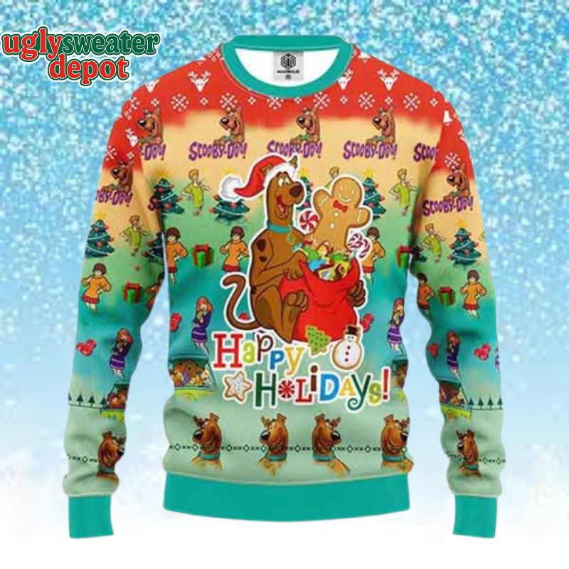 Scooby-Doo Happy Holiday Xmas Gift Ugly Christmas Sweater