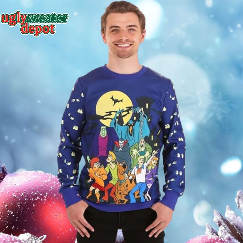 Scooby-Doo The Horror Night Ugly Christmas Sweater