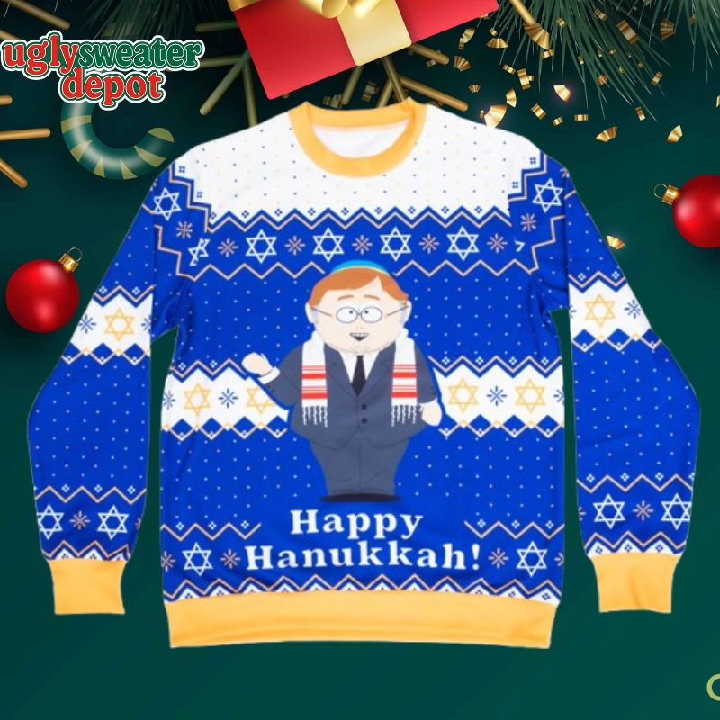 South Park Cartman Happy Hanukkah Ugly Sweater