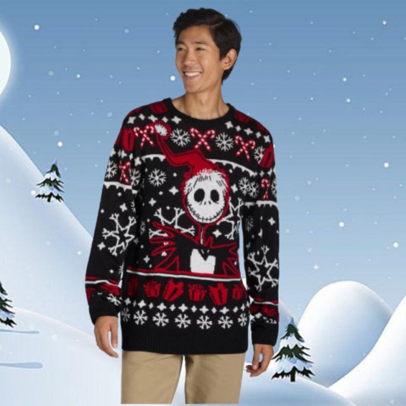 The Nightmare Before Christmas Jack Skellington Christmas Gift Ugly Sweater