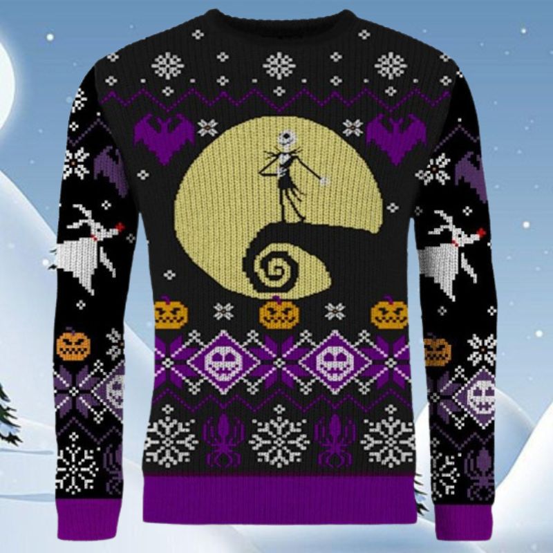 The Nightmare Before Christmas Jack Skellington Pumpkin Christmas Sweater
