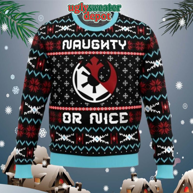 Galactic Naughty or Nice Star Wars Ugly Christmas Sweater
