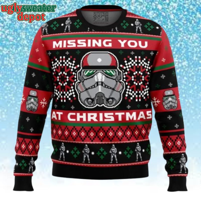 Missing You At Christmas Stormtrooper Star Wars Ugly Sweater