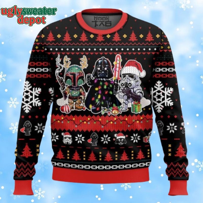Star Wars Enjoy The Christmas Cute Chibi Style Ugly Sweater