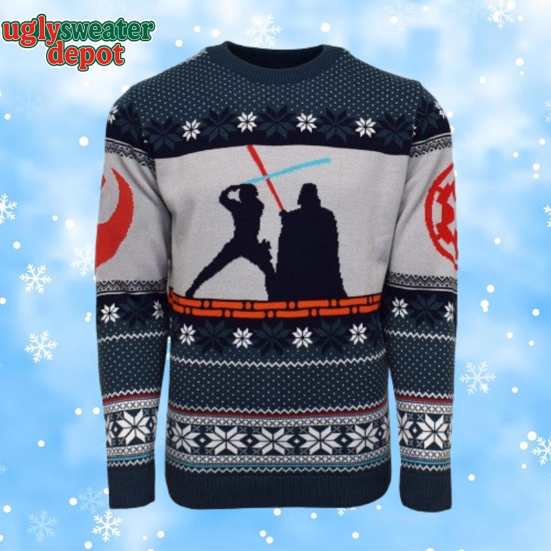 Star Wars Luke Vs Darth Christmas Ugly Sweater