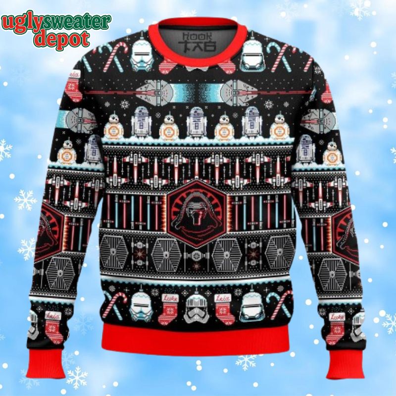 Star Wars The Weapons Ugly Christmas Sweater