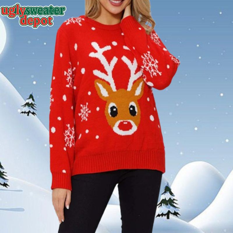 Funny Reindeer Gainz Ugly Christmas Sweater