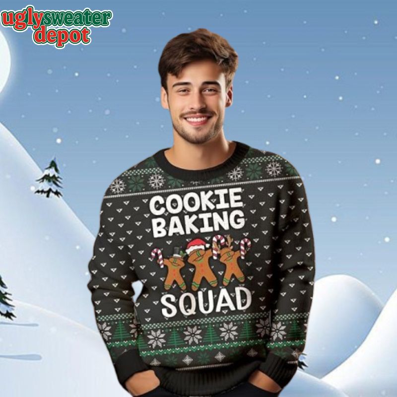 Gingerbread Cookie Baking Squad Ugly Christmas Sweater Gingerbread Cookie Baking Squad Ugly Christmas Sweater