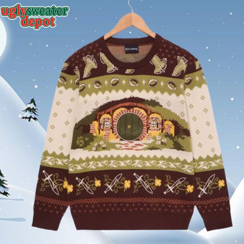 Hobbit House The Lord Of The Rings Christmas Ugly Sweater