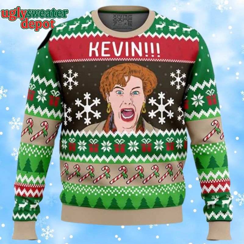 Home Alone Kevin Mother Funny Time Ugly Christmas Sweater