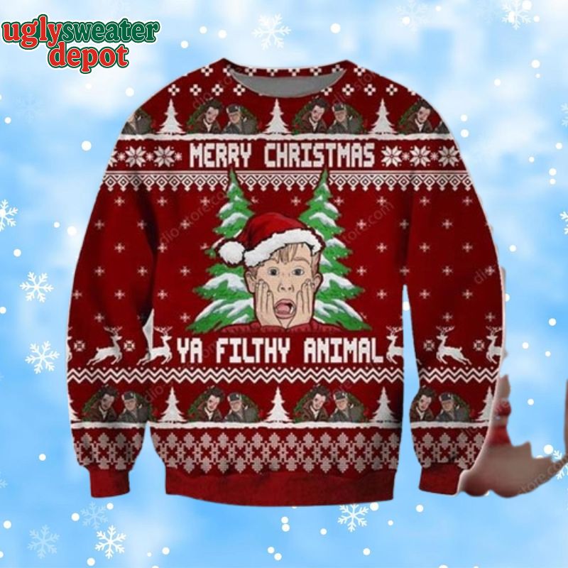 Home Alone Merry Christmas Ya Filthy Animal Ugly Sweater