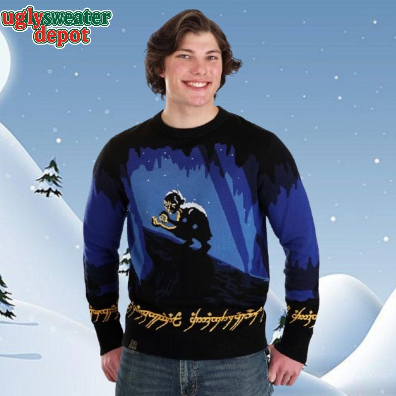 Lord of The Rings Gollum My Precious Ring Christmas Sweater