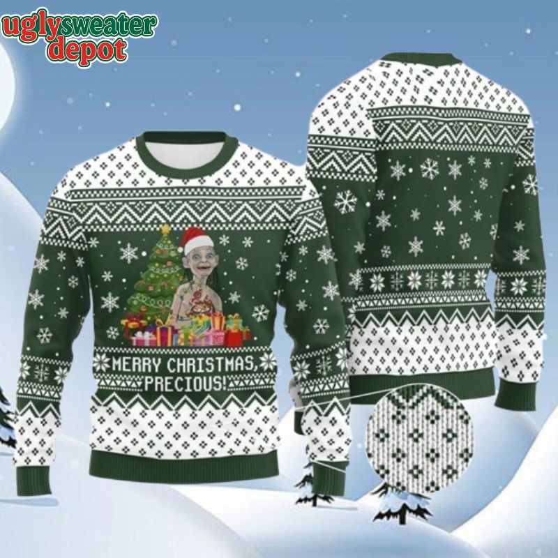 The Lord of the Rings Gollum Merry Christmas Precious Ugly Xmas Sweater