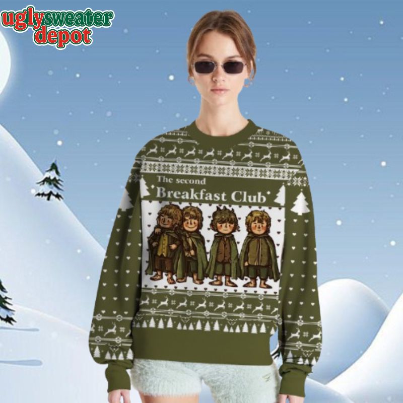 The Second Breakfast Club Funny The Lord of the Rings Ugly Christmas Sweater