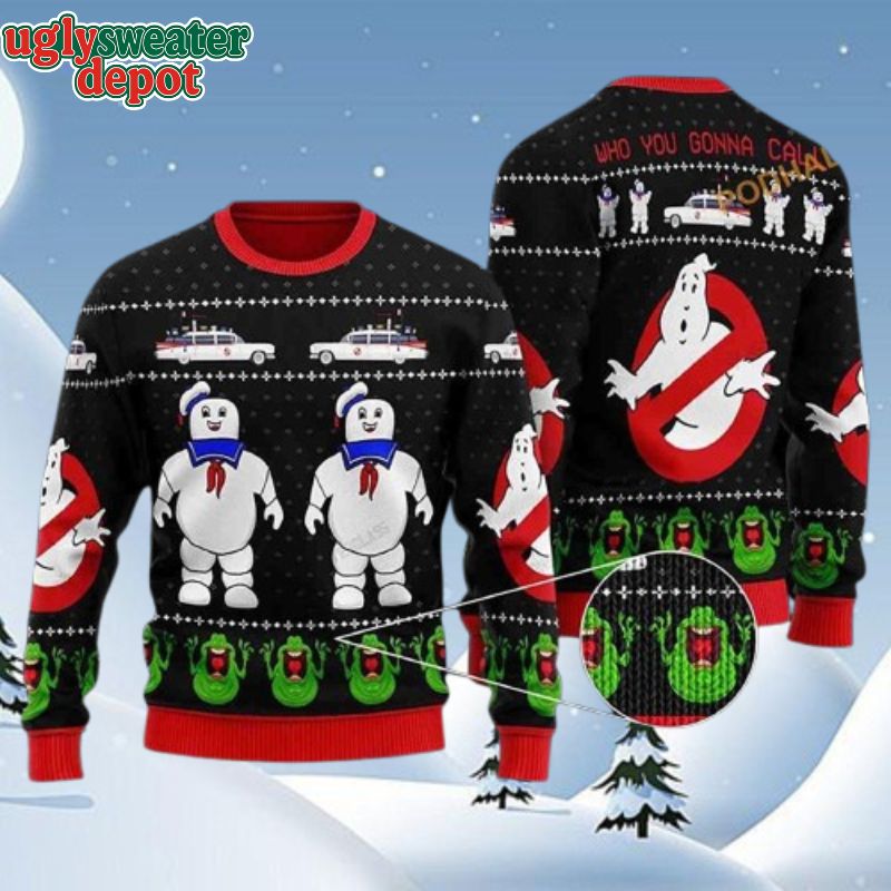 Ghostbusters Naughty Christmas Who You Gonna Call Ugly Christmas Sweater