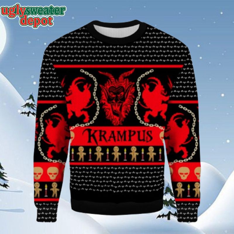 Krampus Children Horror Xmas Ugly Christmas Sweater