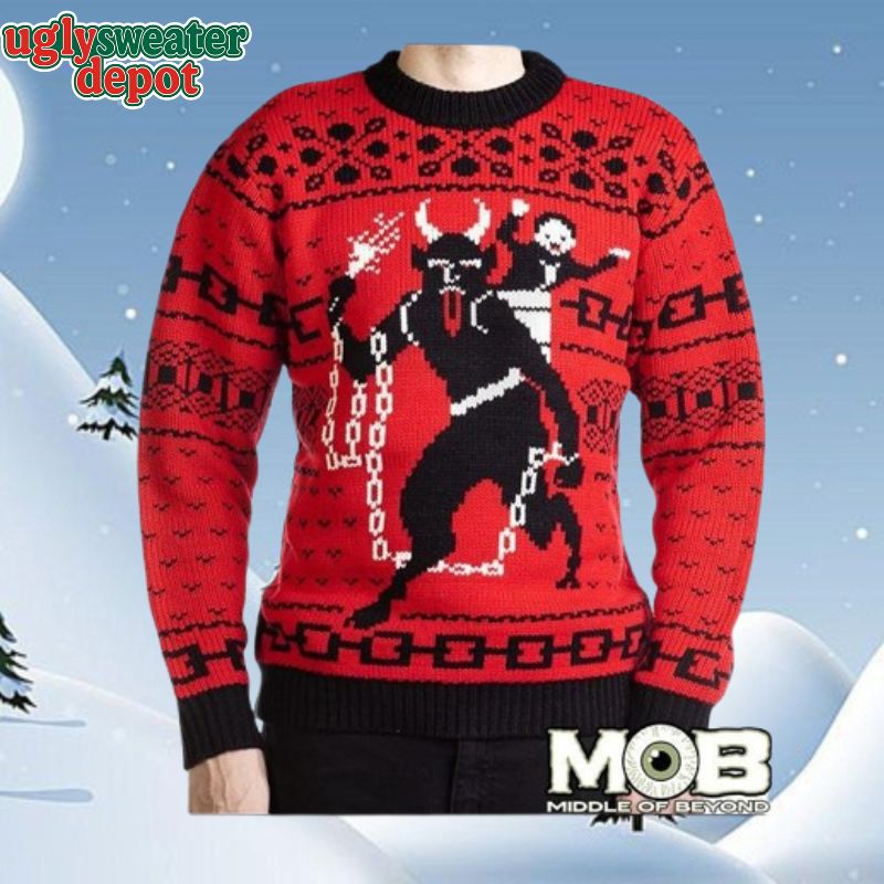 Krampus Horror Night Ugly Christmas Sweater