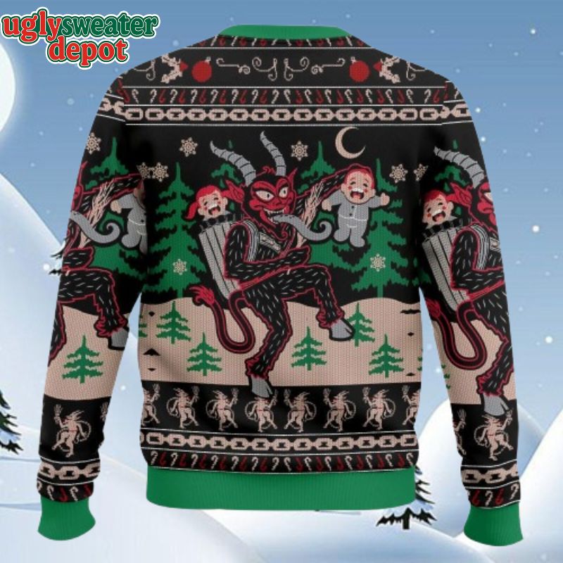 Krampus Horror Xmas Children Punishment Ugly Christmas Sweater