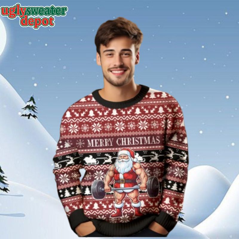 Merry Christmas Santa Gymer Ugly Christmas Sweater