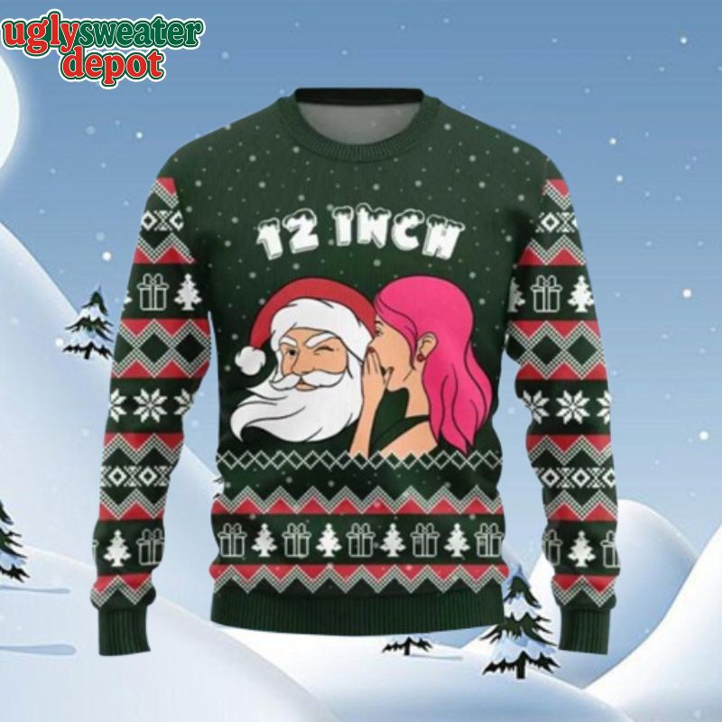 Santa 12 Inch Funny Ugly Christmas Sweater